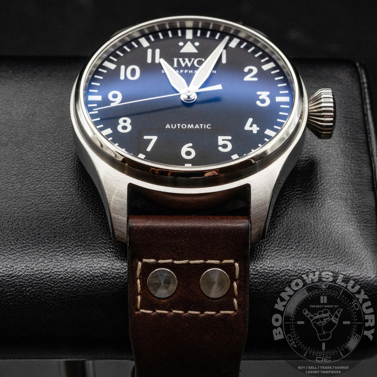 IWC Big Pilot’s Watch 43 IW329301 43mm Steel Black Arabic Dial Box Papers 2025