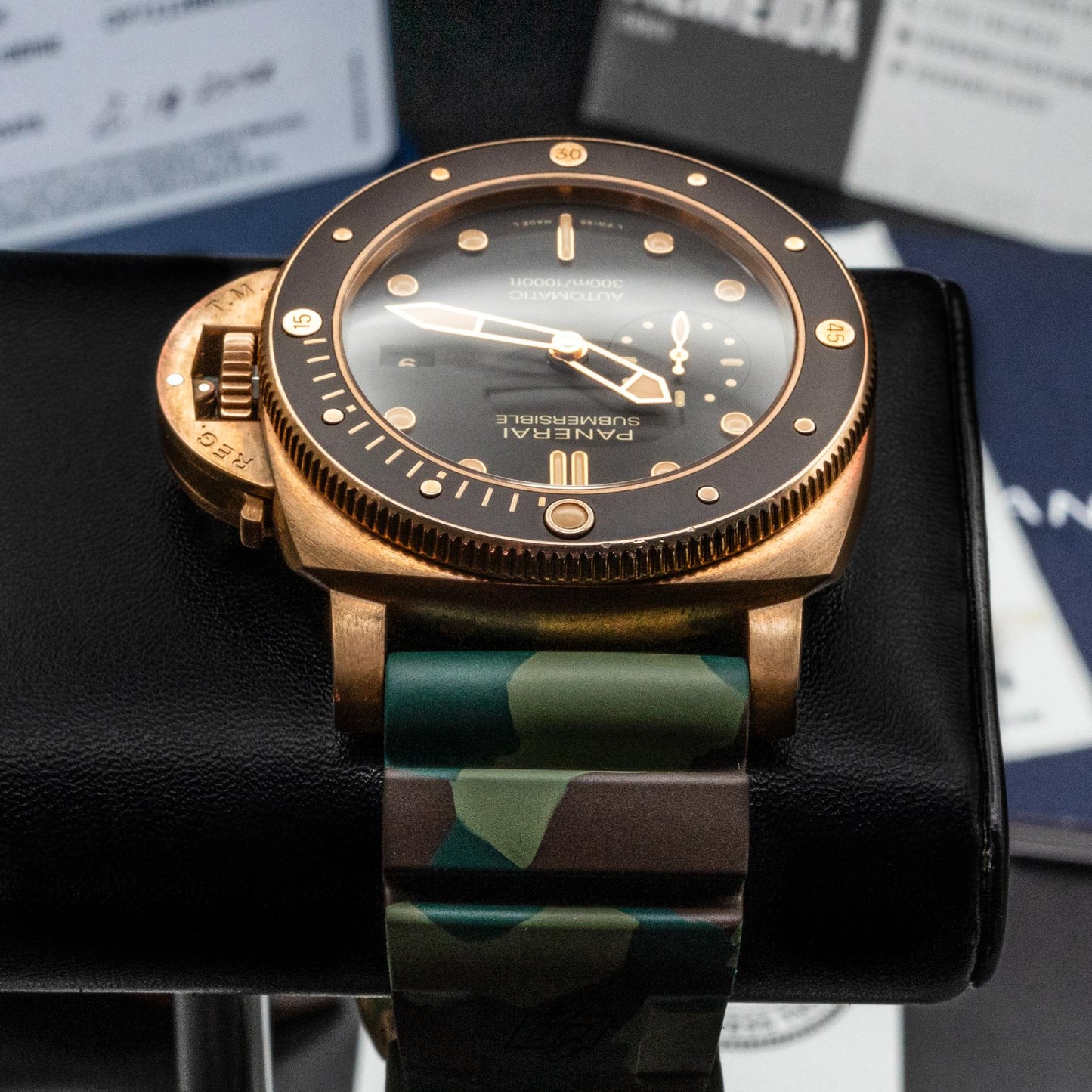 Panerai Submersible Bronzo PAM00968 47mm Bronze Brown Dial Box Papers 2023