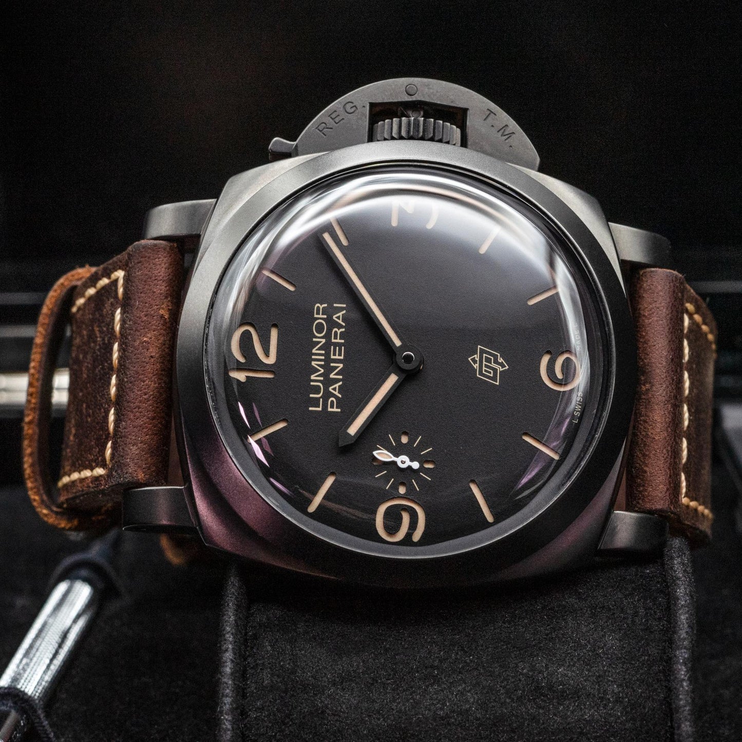 Panerai Luminor 1950 PAM00617 47mm Titanium DLC Black Dial LE 300