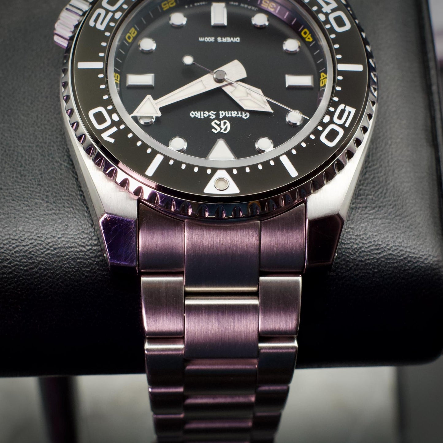 Grand Seiko SBGX335 Sport 9F Quartz Diver 43.6mm Black Dial