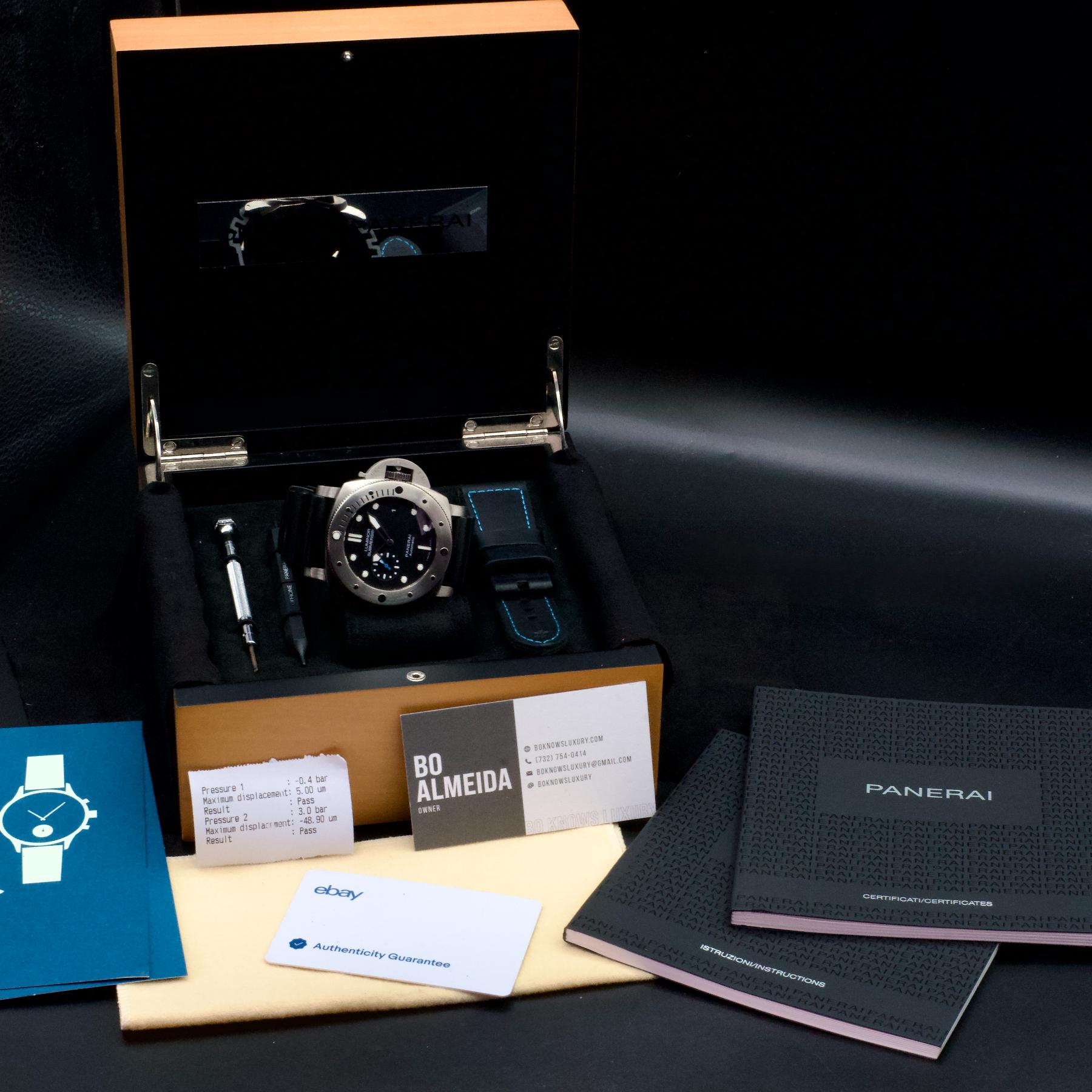 Panerai PAM01305 box and papers