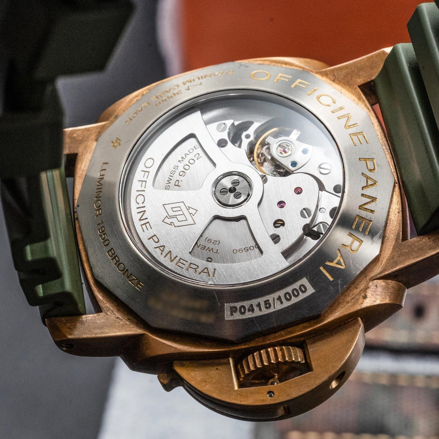 Panerai Submersible 1950 Bronzo PAM00507 47mm Bronze Green Dial Ltd 1000 Pcs