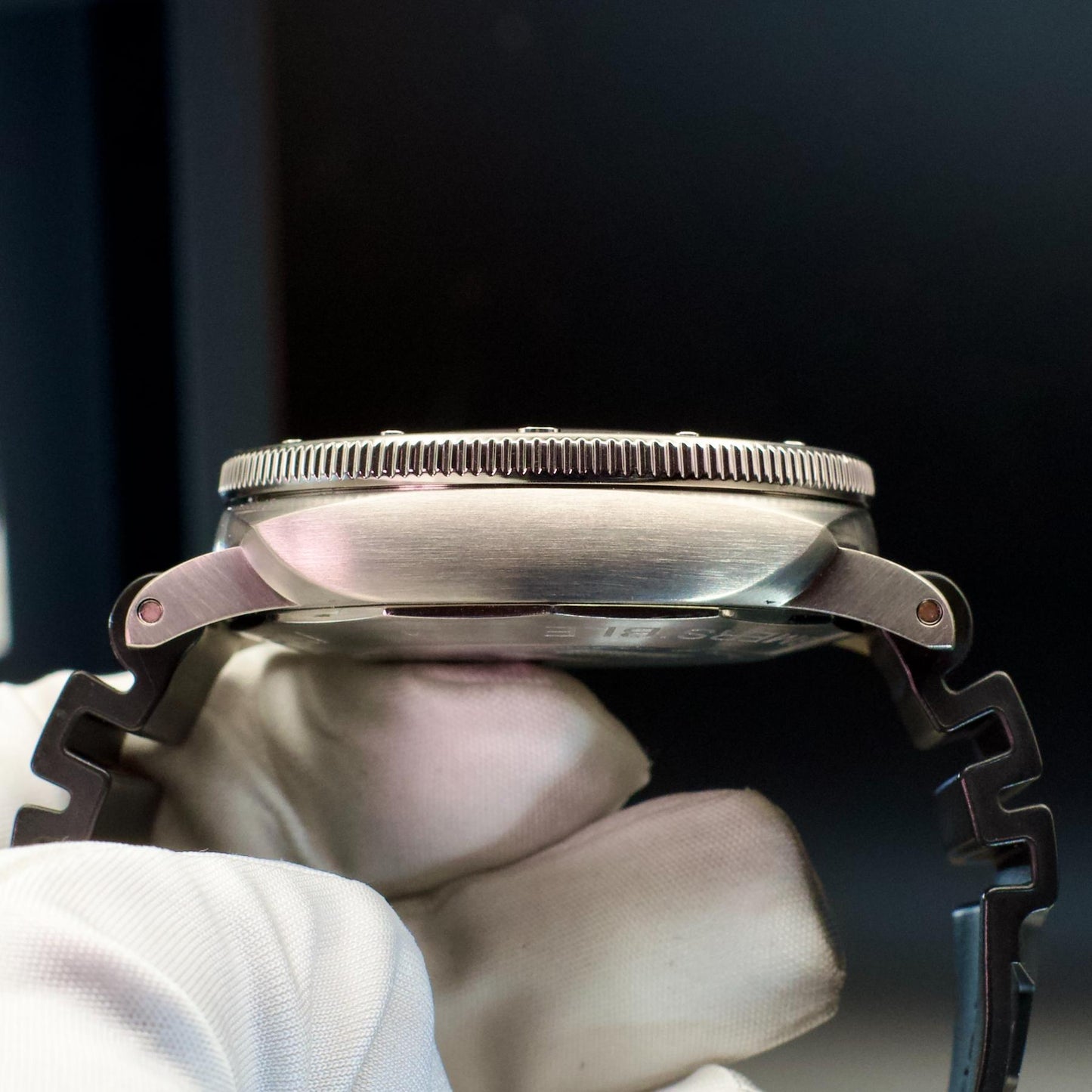 Panerai PAM01305 Luminor Submersible Titanium Black Dial side view