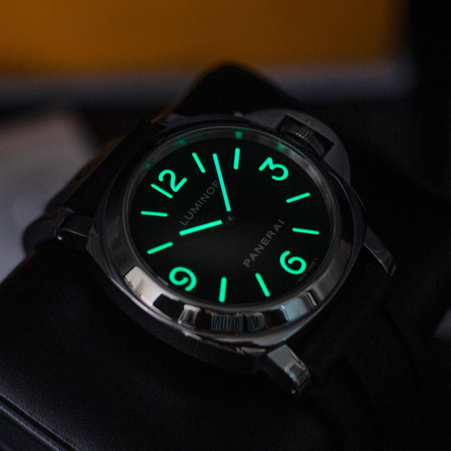 Panerai Luminor Base PAM00112 44mm Black Dial Manual Wind Box Papers 2015