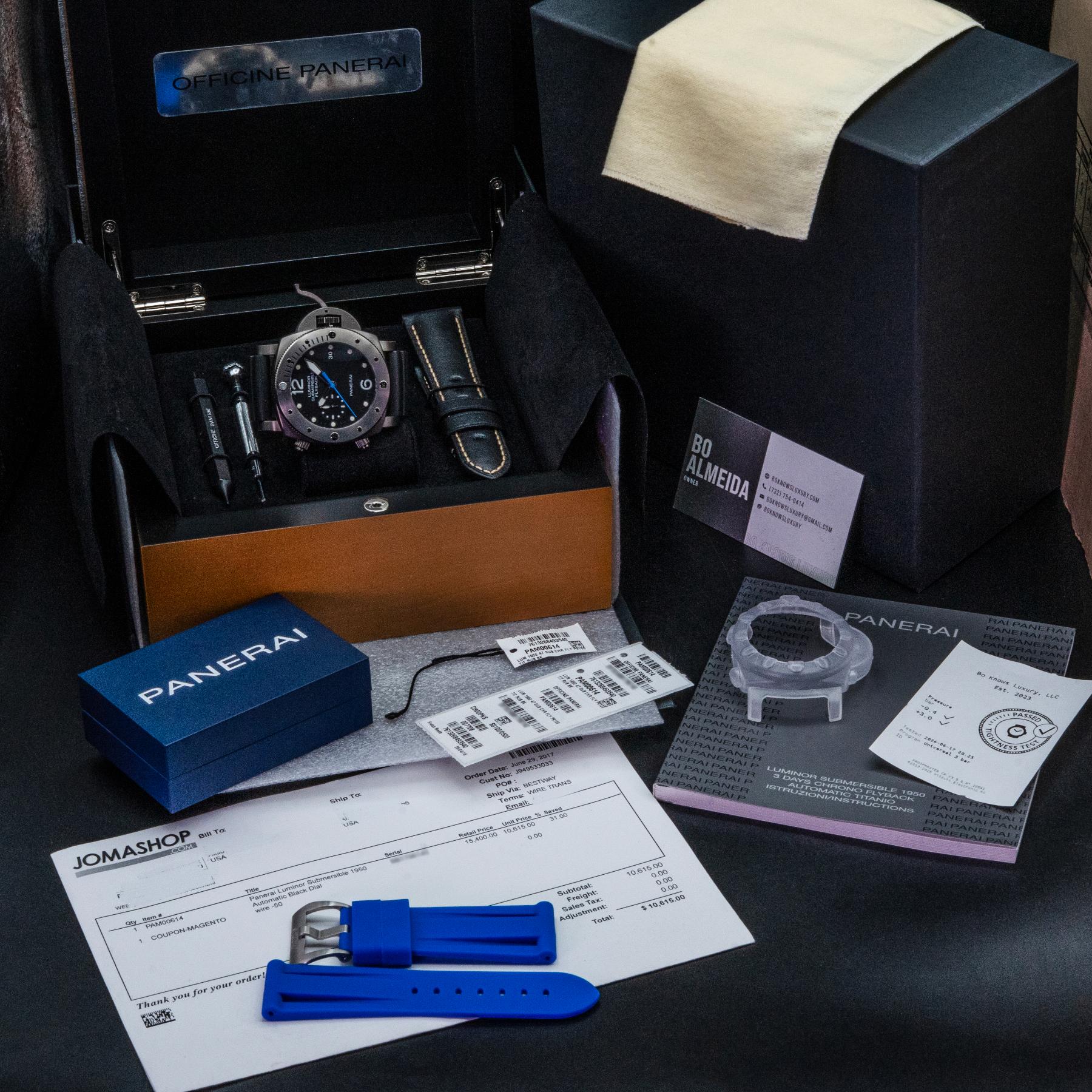 Panerai Luminor Submersible PAM00614 47mm Titanium Chrono Flyback 2016