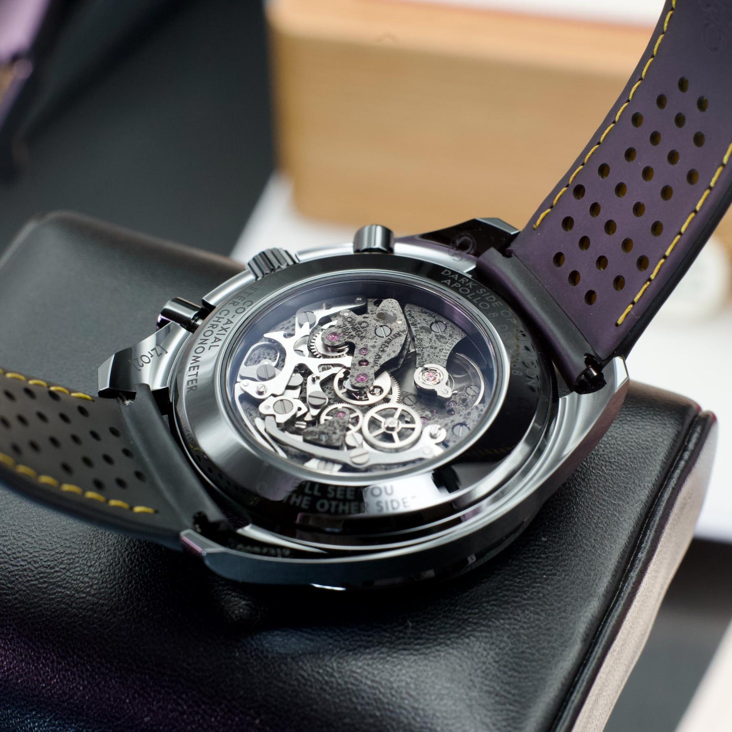 Omega Speedmaster Dark Side Moon Apollo 8 44mm Ceramic Box Papers 2024