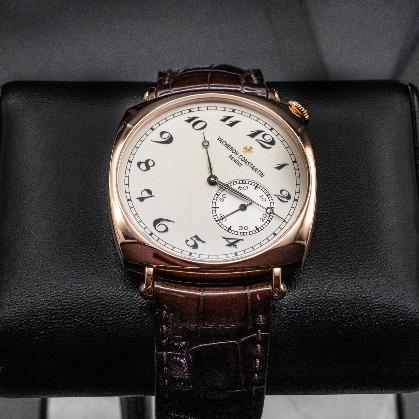 Vacheron Constantin Historiques American 1921 82035 Rose Gold Silver Dial Box Papers