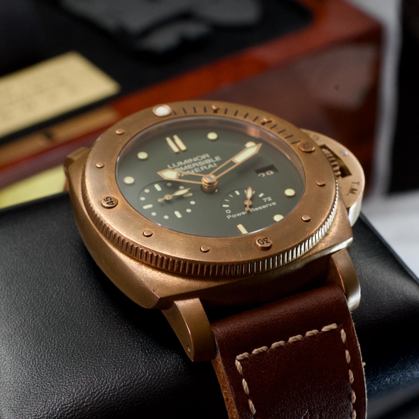 Panerai PAM00507 Luminor Submersible 1950 Automatic Bronzo bottom left