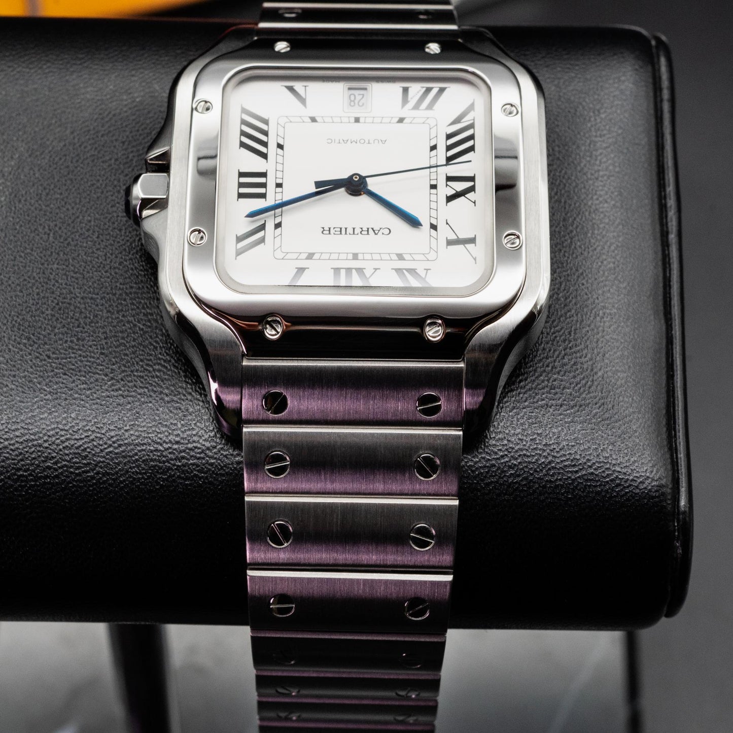 Cartier Santos WSSA0009 Large Steel Silver Dial 39.8mm Box Papers 2018