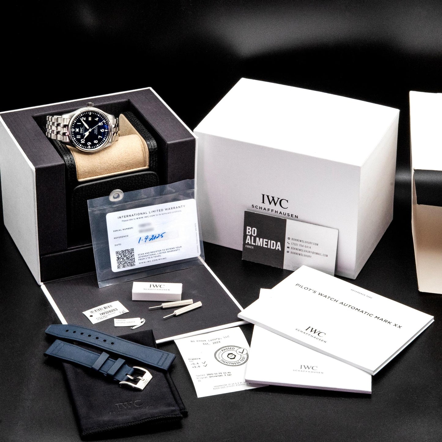 IWC Pilot's Watch Mark XX IW328203 40mm Steel Blue Dial Box Papers 2025