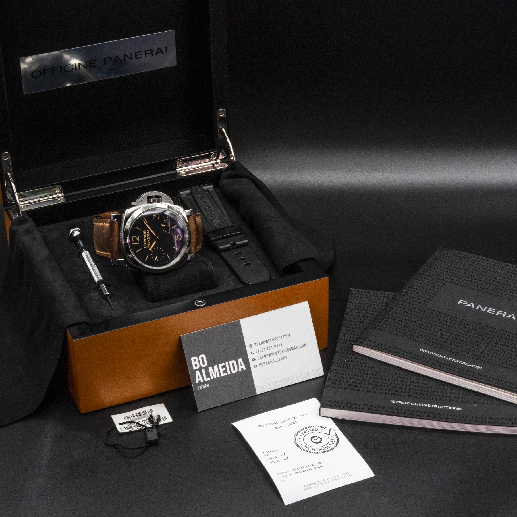Panerai PAM00423 Luminor 1950 Power Reserve 47mm Steel Black 2013 Papers