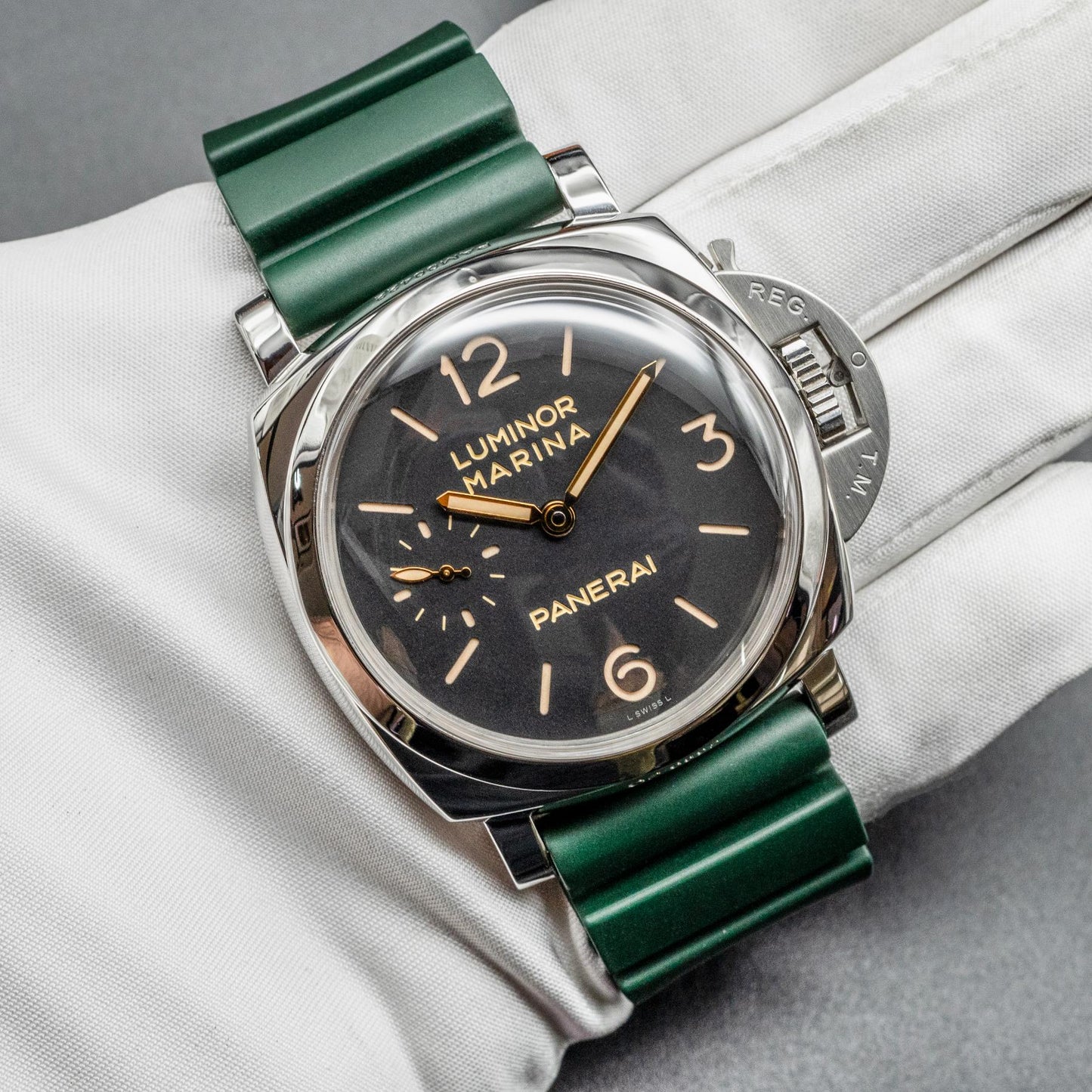 Panerai Luminor Marina 1950 3 Days PAM00422 47mm Steel Black Dial Papers 2014