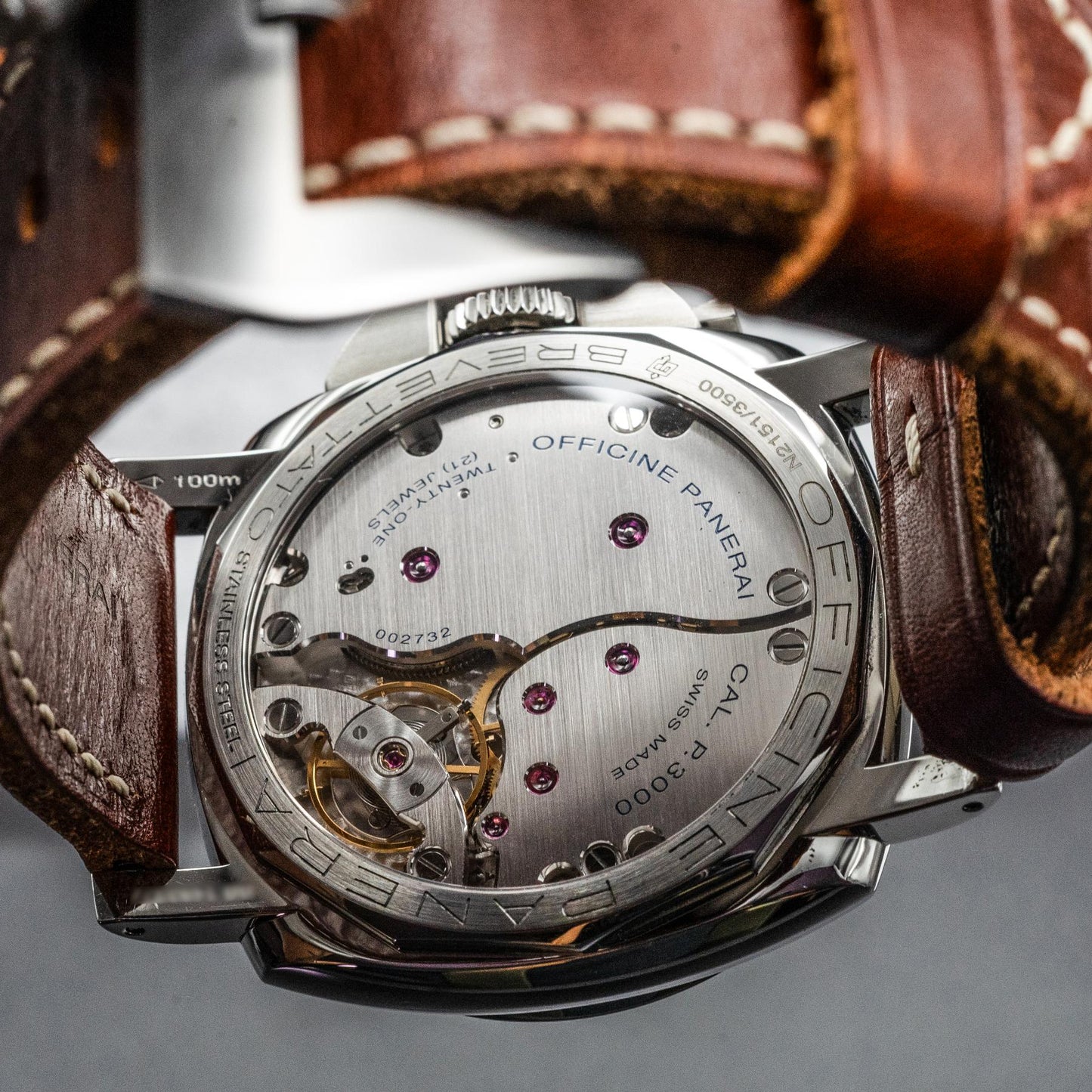 Panerai Luminor 1950 PAM00372 47mm Steel Black Sandwich Dial Box Papers 2012