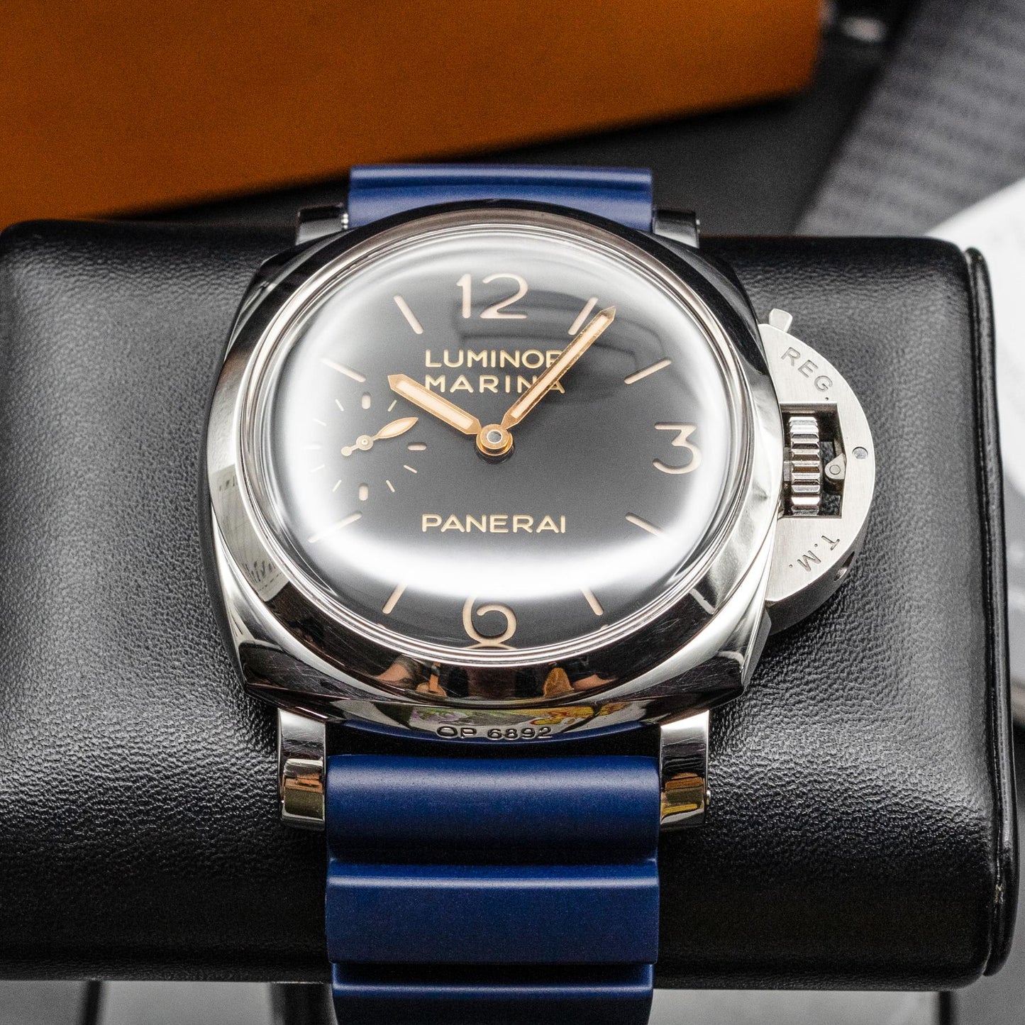 Panerai Luminor Marina 1950 PAM00422 47mm Steel Black Dial Box Papers 2015