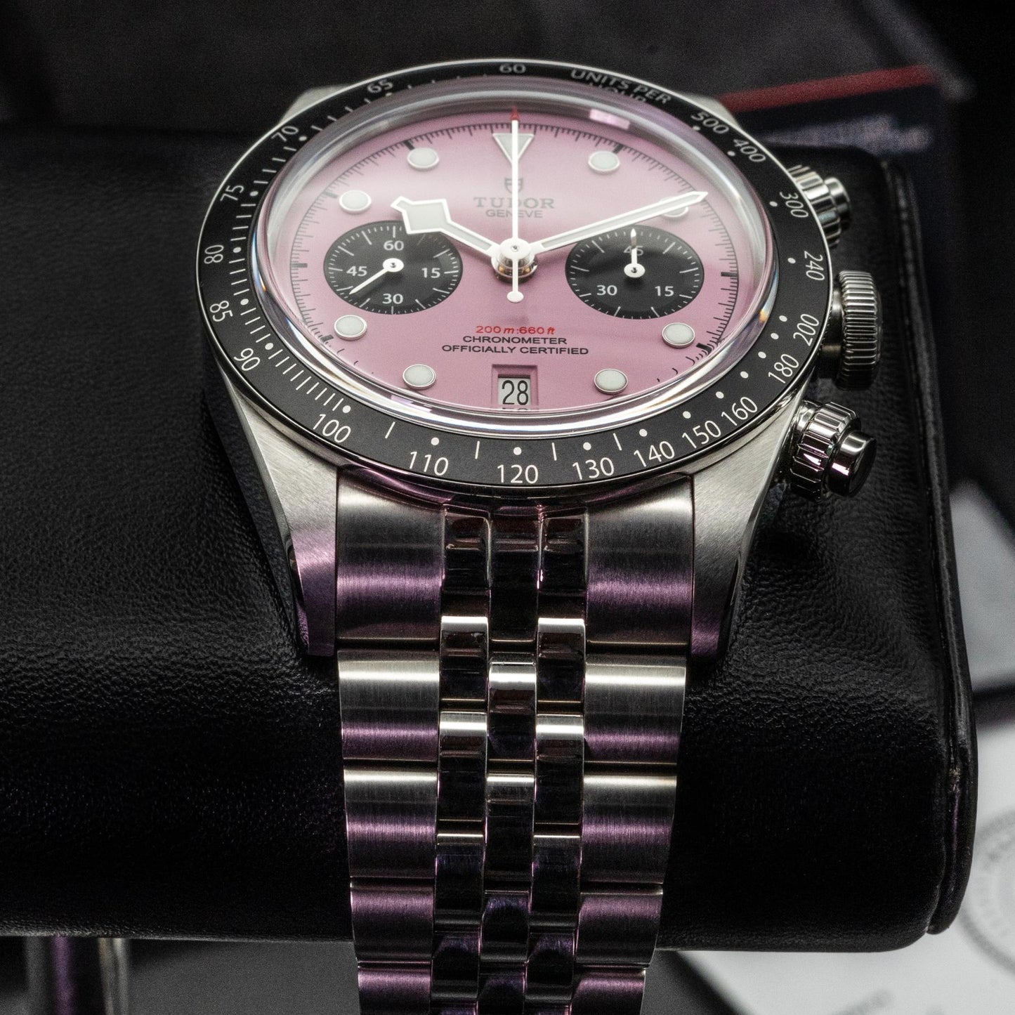 Tudor Black Bay Chrono Pink M79360N-0019 41mm Steel Box Papers 2024
