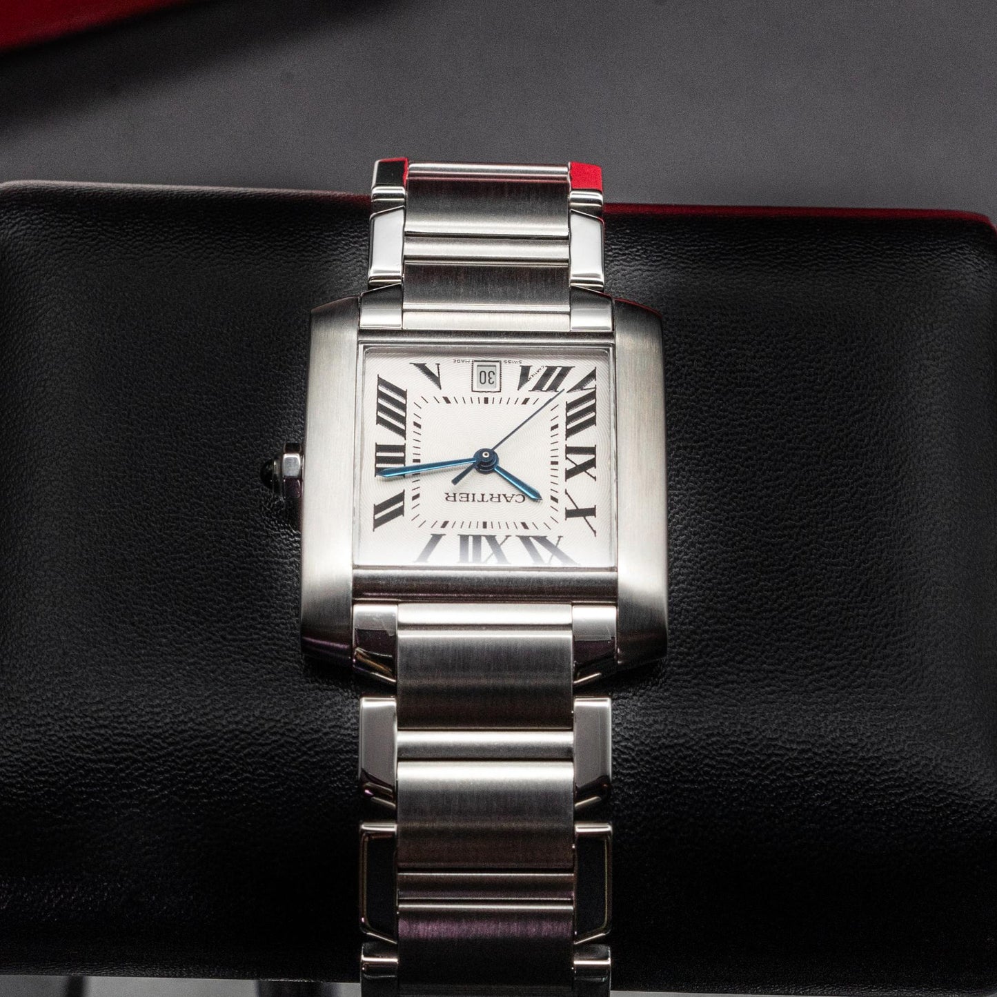 Cartier Tank Francaise 2302 28mm Steel White Dial Automatic Box No Papers