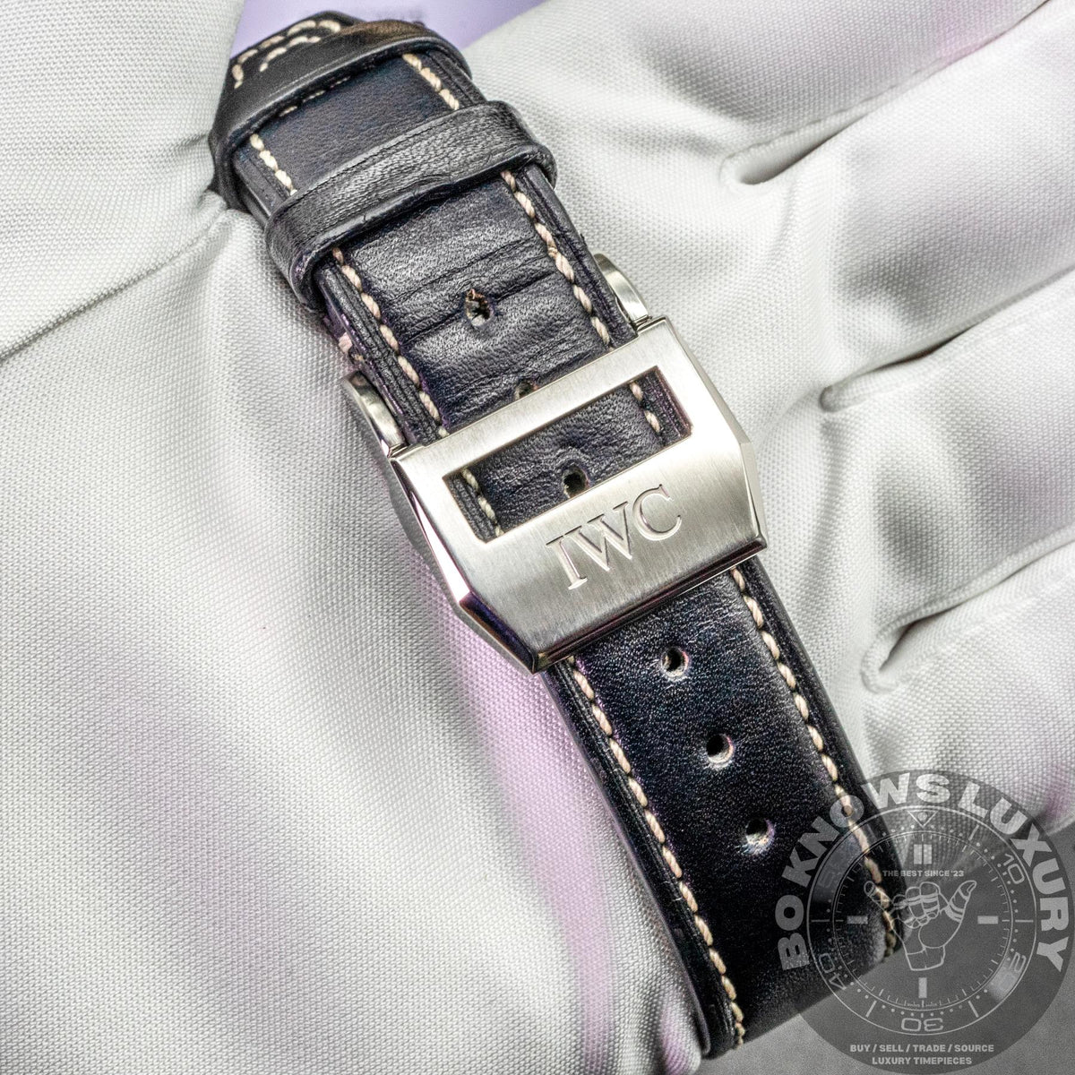 IWC Big Pilot Perpetual Calendar IW503605 46mm Steel Blue Dial Box Papers 2023