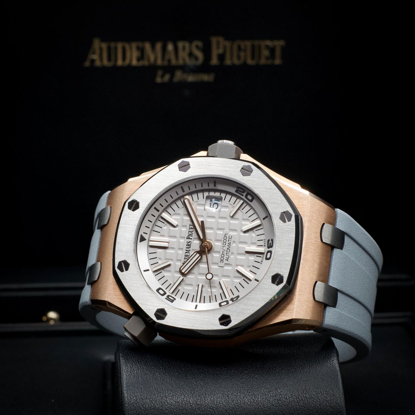 Audemars Piguet Royal Oak Offshore Diver Japan Diver 15711OI 42mm Rose Gold Grey Dial