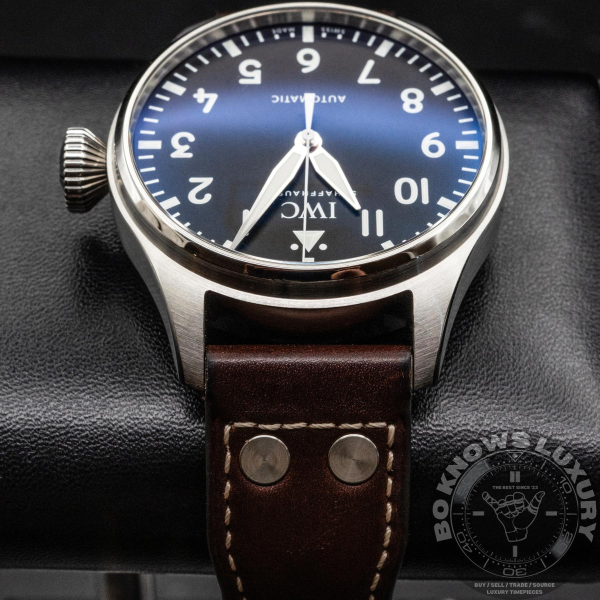 IWC Big Pilot’s Watch 43 IW329301 43mm Steel Black Arabic Dial Box Papers 2025