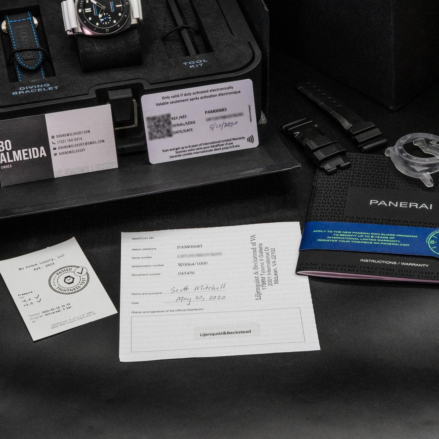 Panerai Submersible PAM00683 42mm Steel Black Dial Box Papers 2020