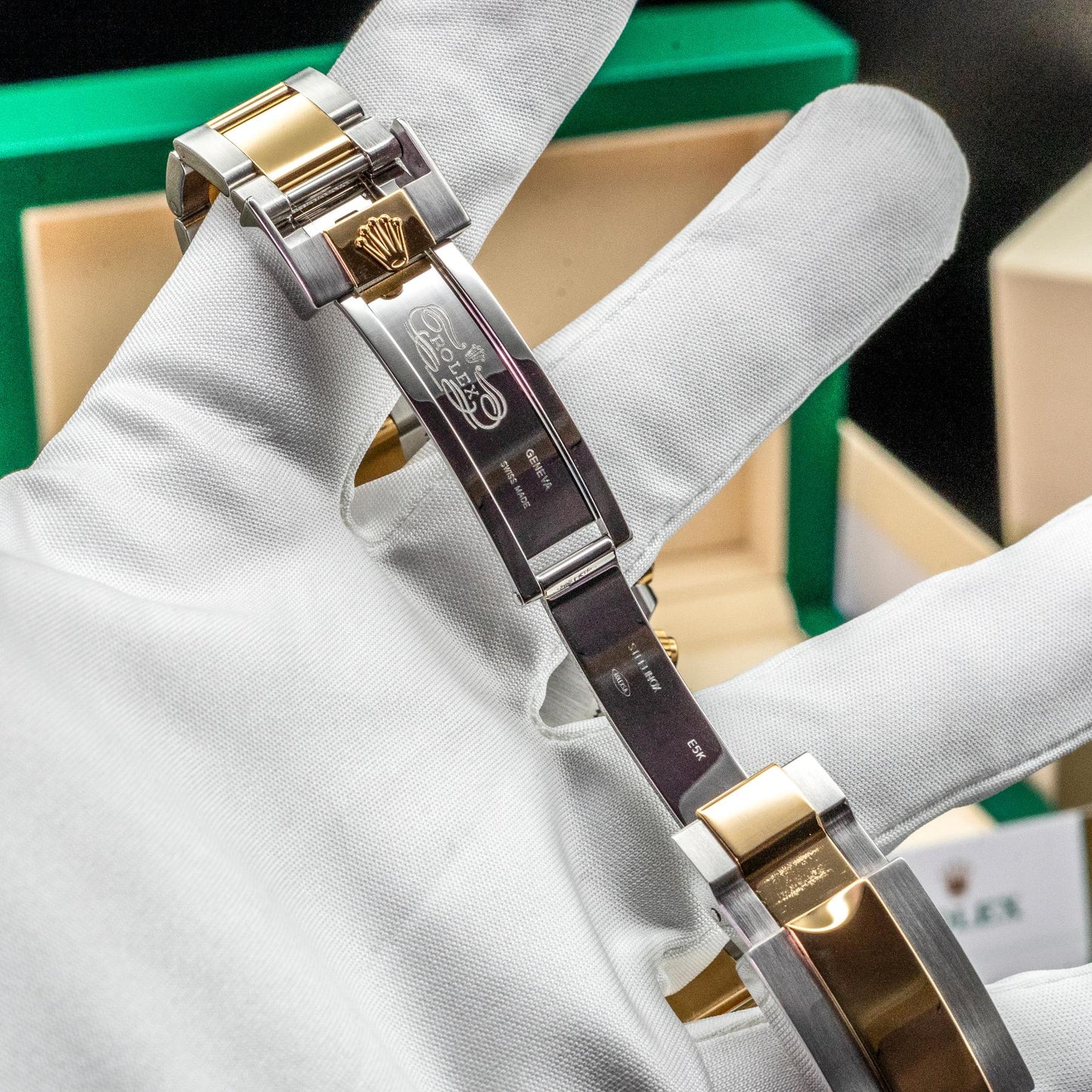 Rolex Cosmograph Daytona 116503 40mm Steel Gold Black Dial Box Papers 2018