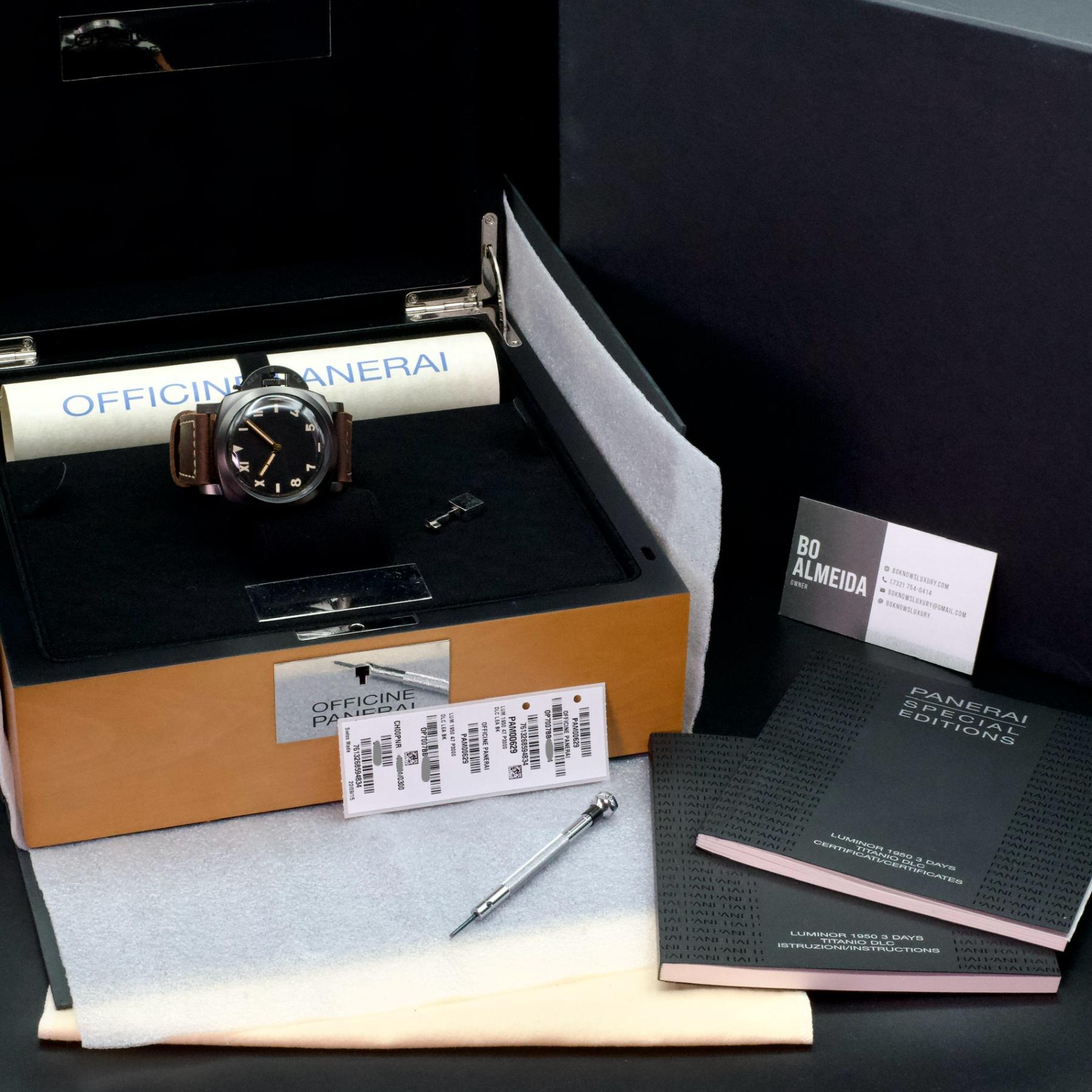 Panerai PAM00629 Luminor 1950 California DLC Titanium 47mm Mint Ltd 300