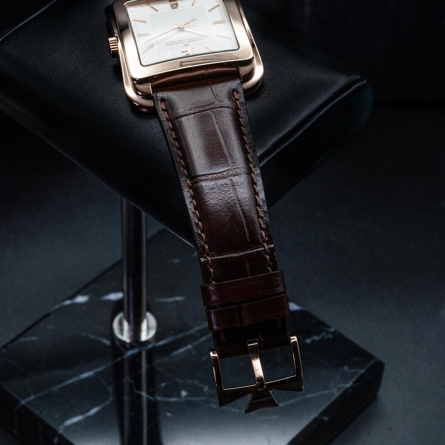 Vacheron Constantin Toledo 1951 86300/000R-9826 Rose Gold Silver Dial Box Papers