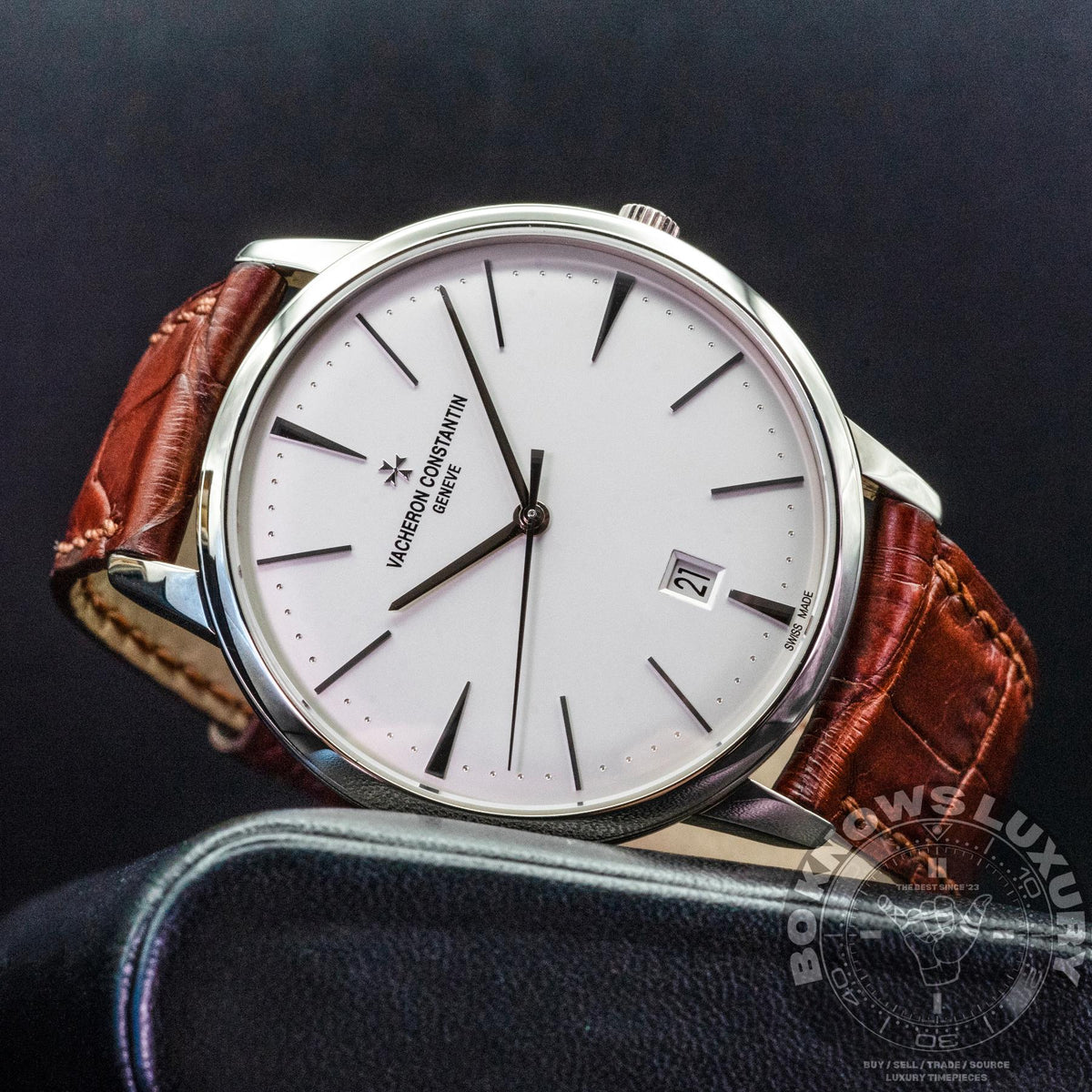 Vacheron Constantin Patrimony 85180/000G 40mm White Gold Silver Box Papers 2017