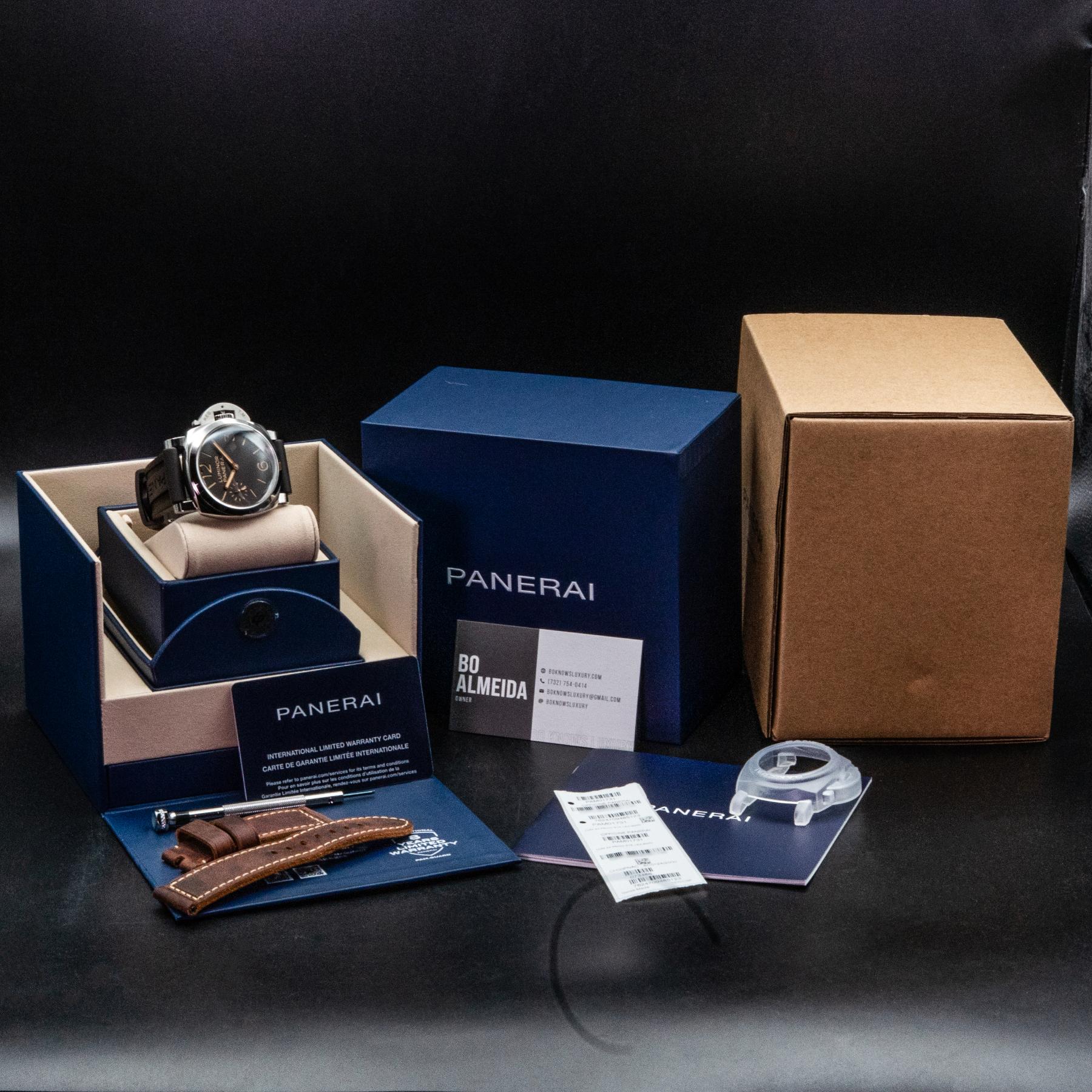 Panerai Luminor PAM01731 44mm Polished Steel Tobacco