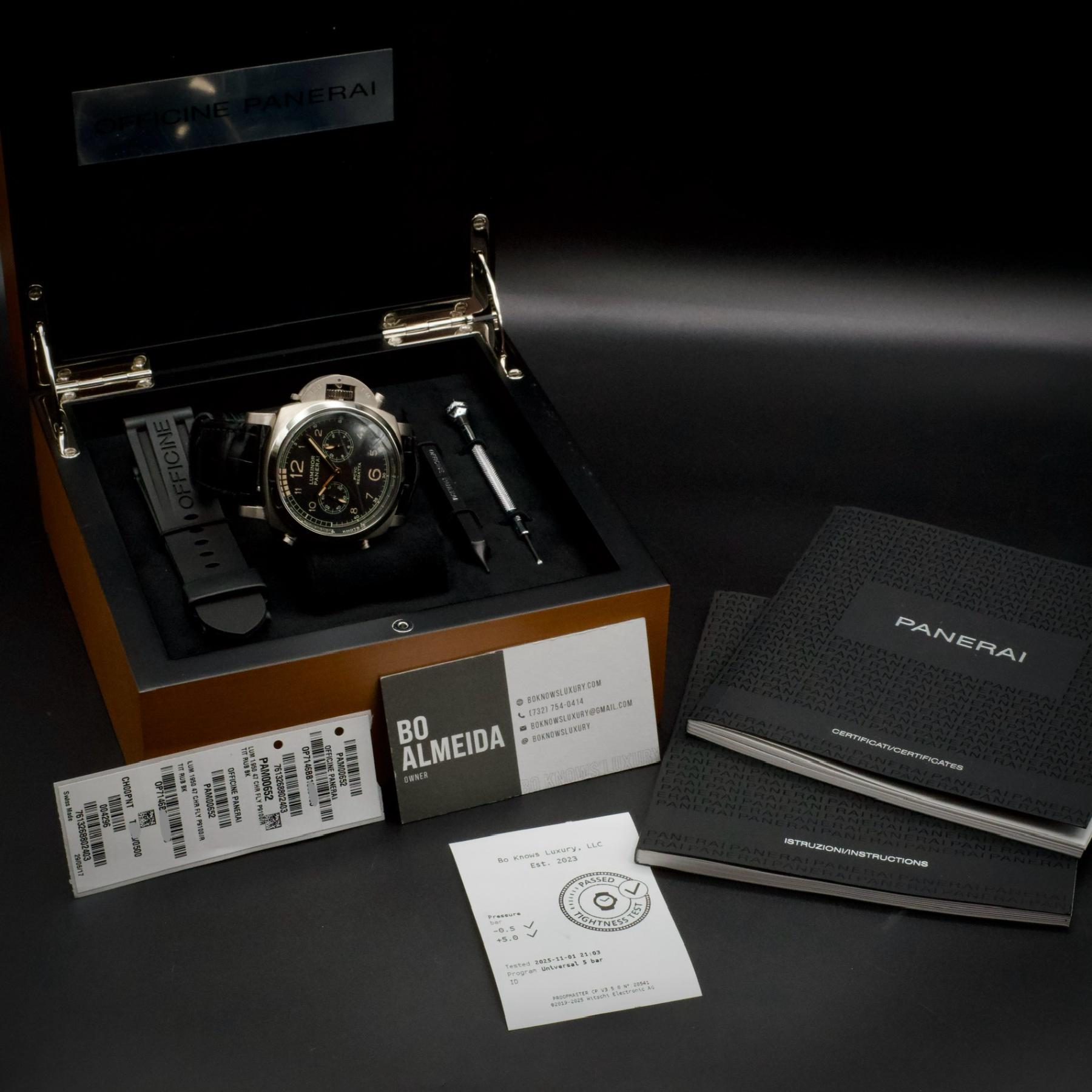 Panerai PAM00652 Luminor 1950 Regatta Chrono Flyback 47mm Titanium 2017