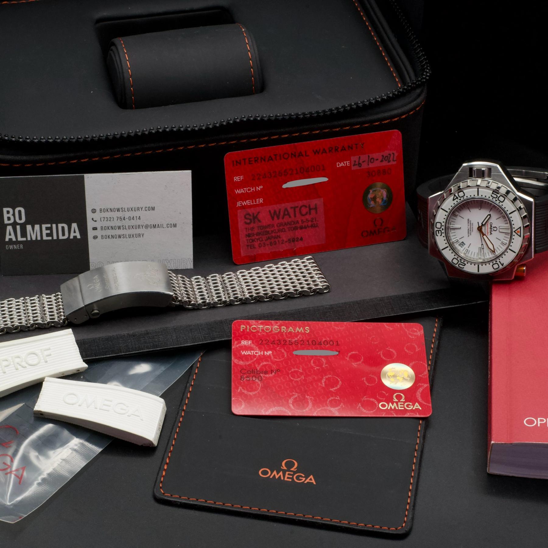 Omega Seamaster 1200m Ploprof 8500 Co-Axial Discontinued Lefty Stainless Steel