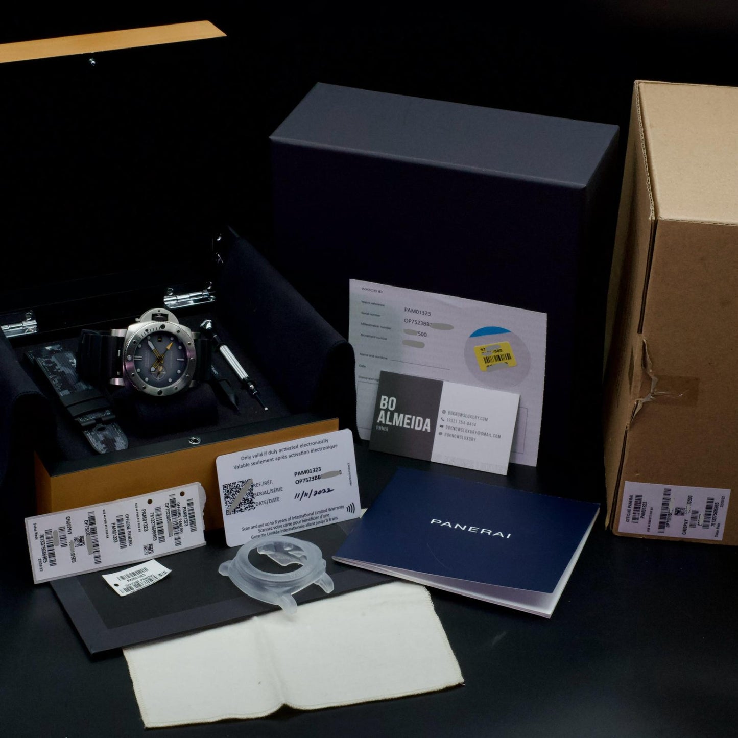 Panerai PAM01323 Submersible GMT Navy SEALs Limited Edition Steel 44mm