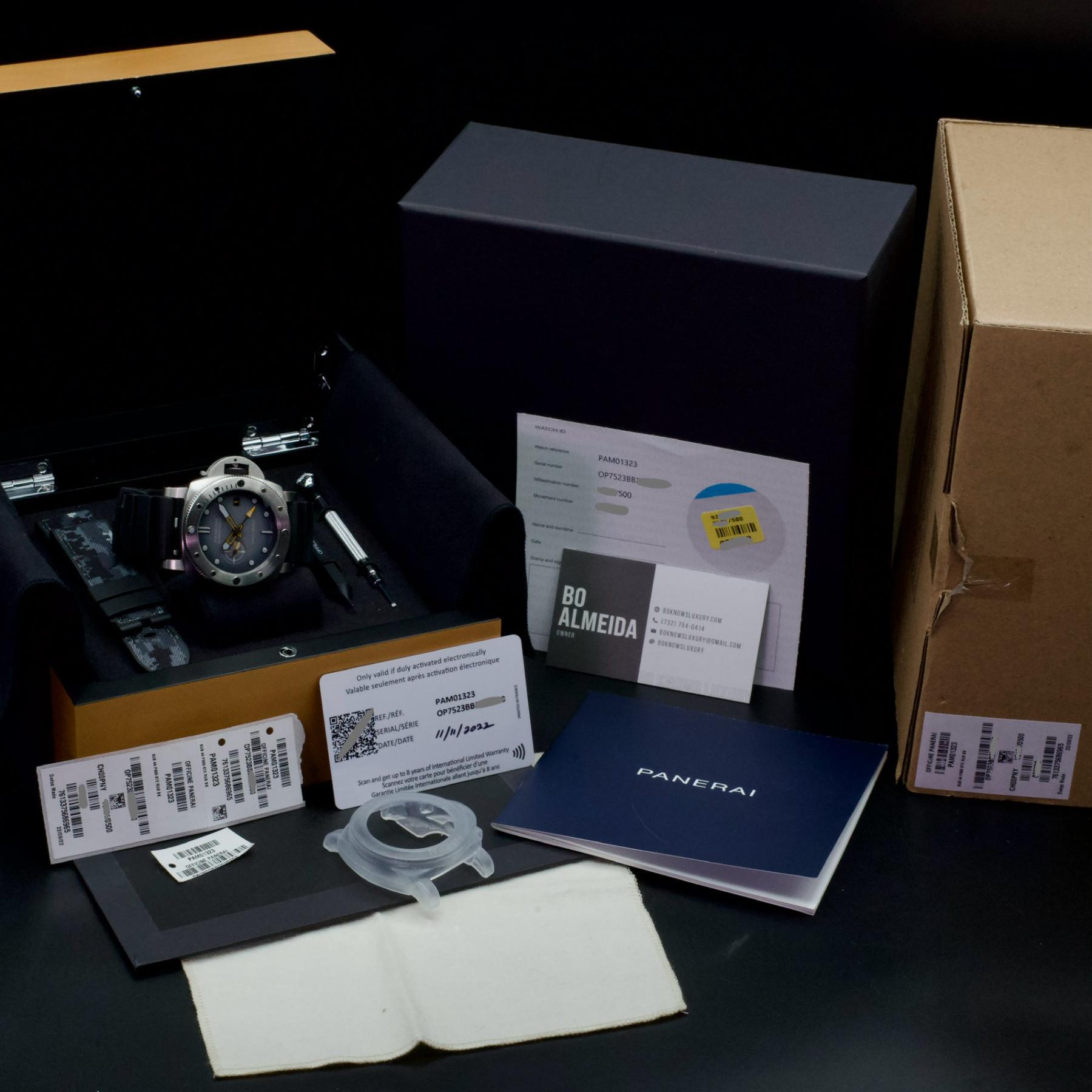 Panerai PAM01323 Submersible GMT Navy SEALs Limited Edition Steel 44mm