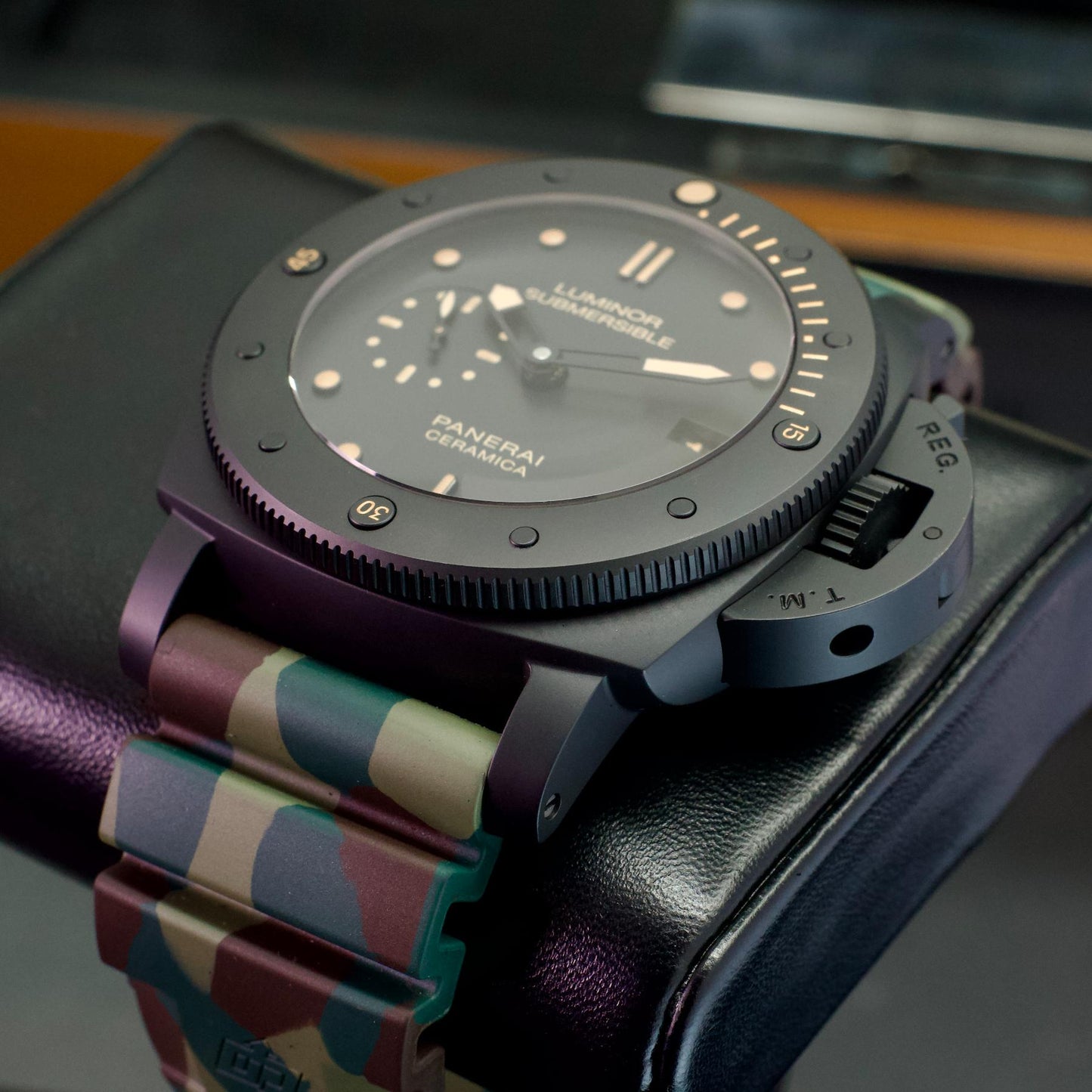 Panerai PAM00508 Submersible Ceramica 47mm Black Ceramic Camo Ltd 1000 B&P