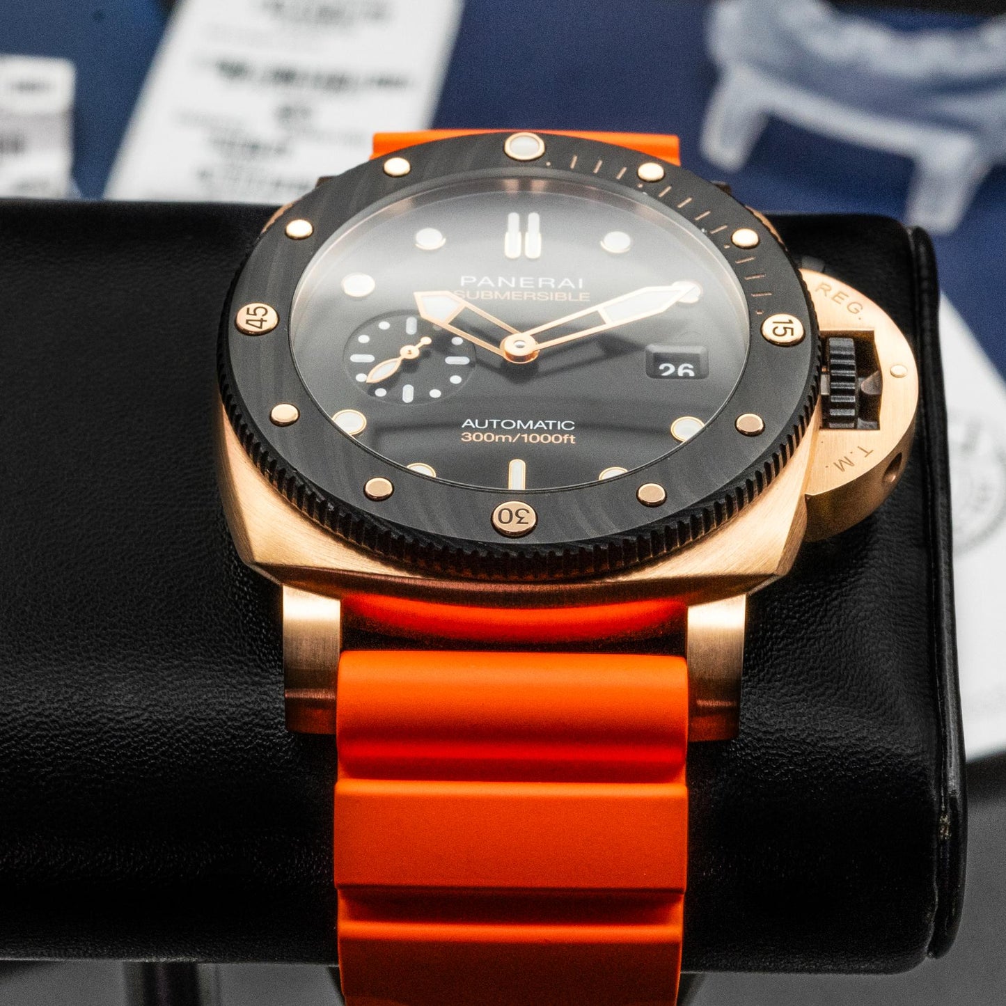 Panerai Submersible PAM02070 44mm Goldtech OroCarbo Black Dial Box Papers 2025